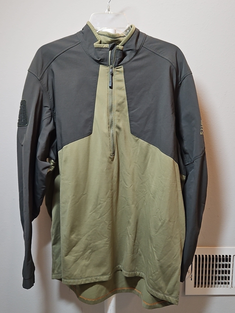 5.11 2XL Thunderbolt Two-Tone Olive & Charcoal Tactical Pullover Jacket